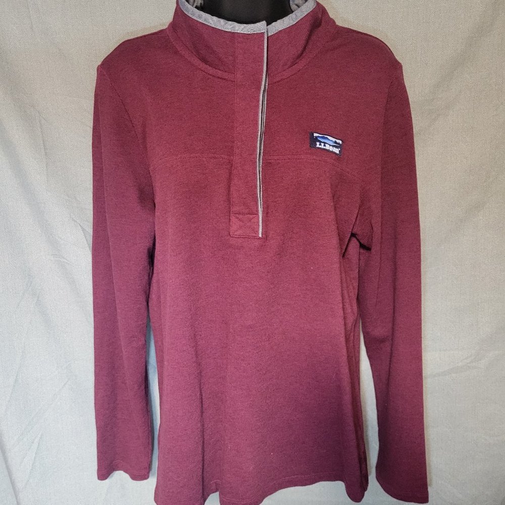 LL Bean Women's Soft Cotton Rugby Size M